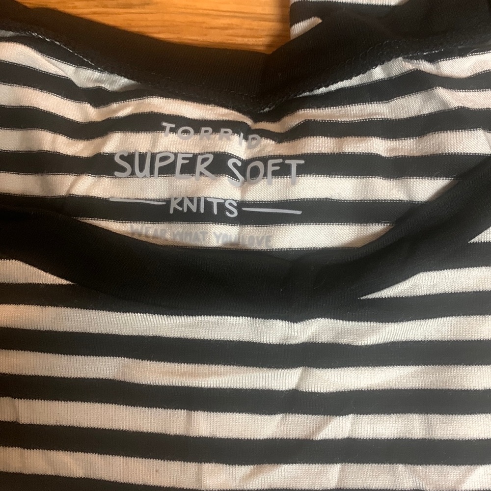 Super soft Torrid striped shirt